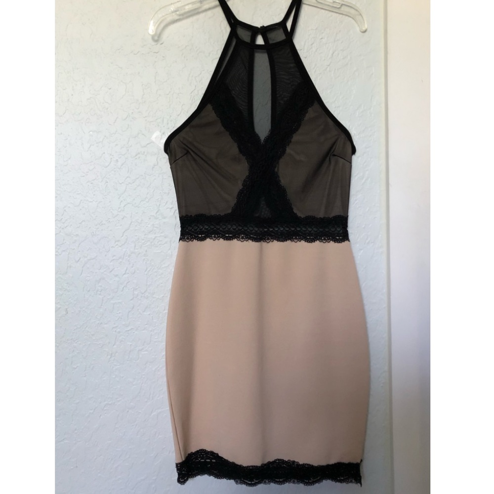 Black and Nude Dress